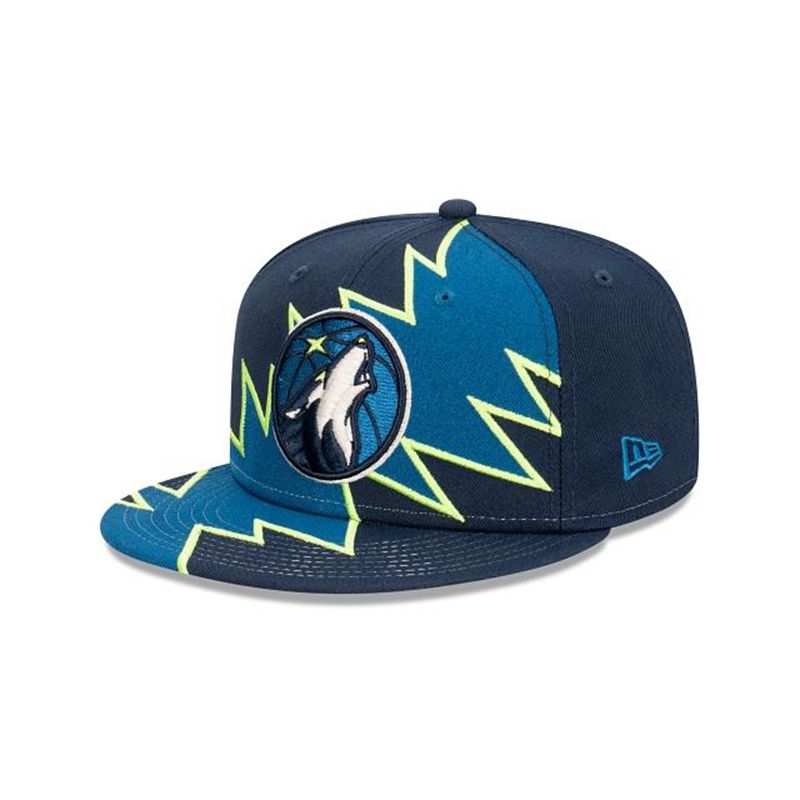 NBA Minnesota Timberwolves Flash 9Fifty Snapback (HAR8129) - Blue New Era Caps